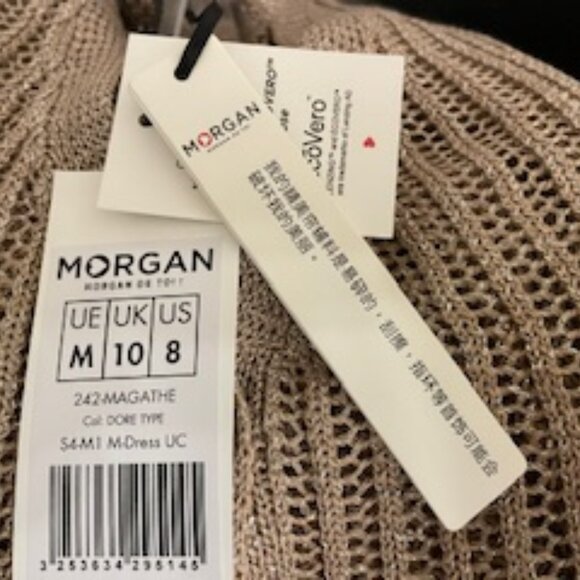 Morgan de Toi - NWT Openwork long-sleeved cardigan gold yellow women in  Medium - Picture 7 of 9